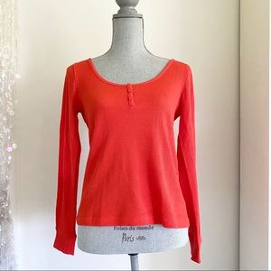 Banana Republic Waffle-Knit Henley T-Shirt